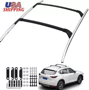 220lbs Roof Rack Rail Cross Bar Luggage Carrier Set For Mazda CX5 CX-5 2017-2024 - Picture 1 of 16