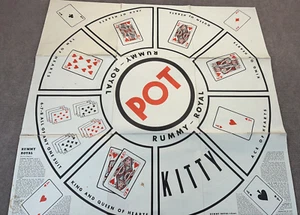Whitman 1960s Rummy Royal Card Game Complete (More Recent Cards) Paper Mat - Picture 1 of 17