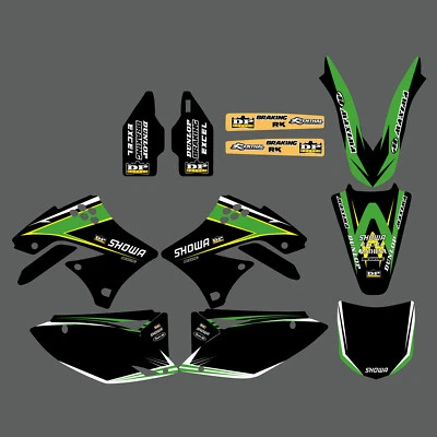 Kit de gráficos calcomanías de fondo para Kawasaki KX450F 2009 2010 2011 MX pegatinas Foto 1 de 3