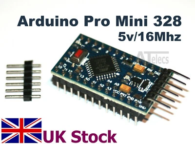 Arduino Pro Mini 328 5v 16Mhz supplied with header pins,  Atmega328P - UK Stock - Image 1 of 2