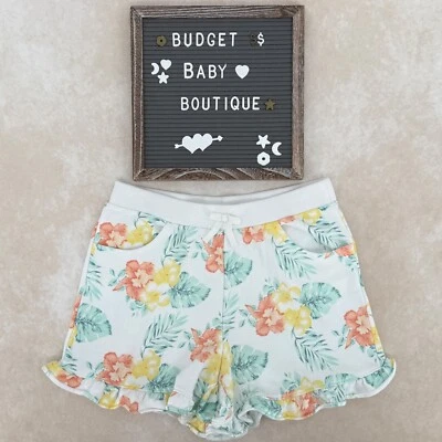 JANIE AND JACK Tropical Floral Ruffle Hem Shorts Size 16 - Image 1 of 3