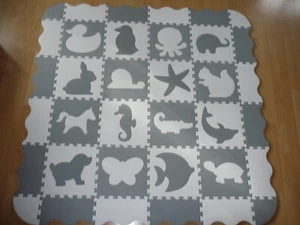 Puzzlematte 16 Tierpuzzles + 9 farbige Matten (2. Bild) Größe 150 cm x 150 cm - Bild 1 von 4