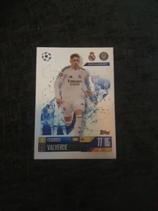 💥Federico Valverde Match Attax 2025 Real Madrid Card Topps # 128 - Imagen 1 de 2