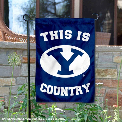 BYU Cougars This is Cougars Country Garden Flag and Yard Banner Cover