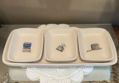 Rae Dunn Artisan Collection By Magenta USPS PAPER CLIP STANLEY 4 Part Desk Set — 第 1/4 张图片