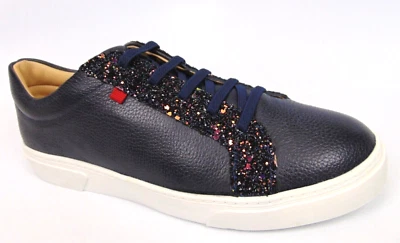 Marc Joseph Metropolitan Fashion Sneaker, Girls Size 6.5 Blue Leather NEW 2138 - Image 1 of 4