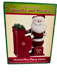 Animiertes musikalisches Klavier spielen Weihnachtsmann Licht/Sound/Bewegung 2 Weihnachtslieder getestet - Bild 1 von 6