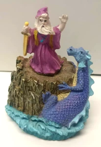 Russ - The Fantasy Of Glenwillow - Wizard Purple Robe Figurines #14136 - Picture 1 of 8