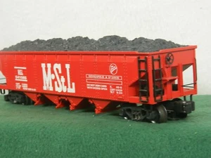 Tolva de 4 bahías K-LINE MINNEAPOLIS & ST LOUIS con carga de carbón escala #K623-3841 nueva en caja - Imagen 1 de 12