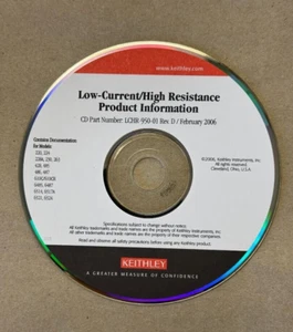 KEITHLEY CD LCHR-950-01 REV. D LOW-CURRENT HIGH RESISTANCE PRODUCT INFORMATION - Picture 1 of 4