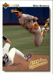 Mike Bordick 1992 Upper Deck MLB #727 Baseball Card Oakland Athletics - Picture 1 of 2
