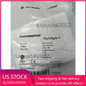 NEW 42EF-D2MPAK-F4 AB  SENSOR 18 MM CYLINDRICAL GENUINE US Free Tax - Picture 1 of 5