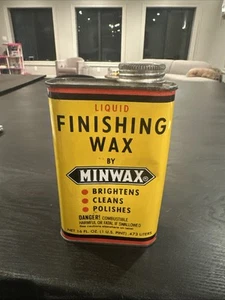 Minwax Liquid finishing wax 16 oz can vintage Old Stock Ships Out Fast - Picture 1 of 4