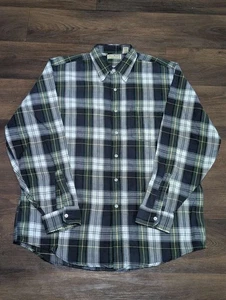 Vintage LL Bean Freeport Maine Made In USA Shirt Mens Large Plaid Button Up - Picture 1 of 8