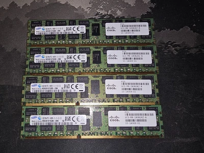 32GB (4x8GB) PC3-14900 DDR3-1866MHz ECC Registrado Samsung M393B1k70QB0-CMA Foto 1 de 2