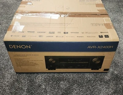 Denon AVR-X2400H 7.2 AV Receiver AMP 4K Atmos USB DTSX BT Heos Dolb Vision WiFi - Image 1 of 4