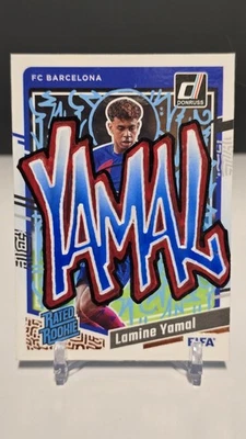 1/1 Ian McKesson Art Card LAMINE YAMAL 2023 DONRUSS RATED ROOKIE SOCCER RC Q0902 - Image 1 of 2
