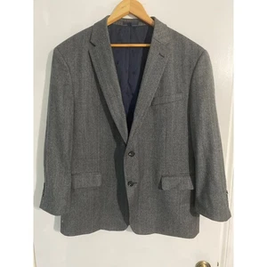 Jos A Bank 1905 blazer sports coat men’s size 48R gray tweed herringbone wool - Picture 1 of 5
