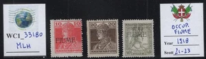WC1_33180 OCUPACIÓN ITALIANA.: FIUME. Juego 1918. Sc. 21-23. MLH - Imagen 1 de 1