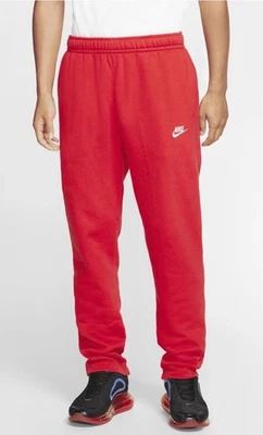 Pantalones deportivos Nike Sportswear Club polar rojo universitario para hombre tallas BV2707-657 Foto 1 de 2