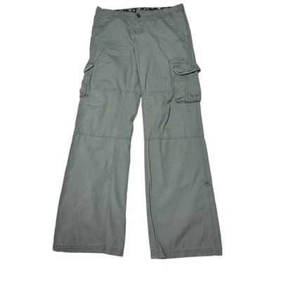 Billabong Womens Cargo Pants Size 28 Green 100 Cotton Utility Pockets - Image 1 of 4