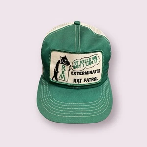 Vintage K-Products Exterminator Farm Patch Trucker Hat Snapback Dad Cap Rare - Picture 1 of 7