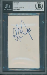 K.C. Jones Signed Index Card Beckett Authentic Autograph *6987 - Picture 1 of 1