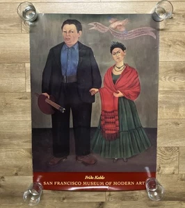 FRIDA KAHLO 1991 EXHIBITION POSTER SAN FRANCISCO MOMA Diego Rivera 1931 Art - Picture 1 of 8