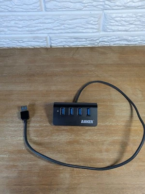 Anker 4-Port USB 3.0 Unibody Aluminum Portable Data Hub with 2ft USB 3.0 Cable - Image 1 of 2