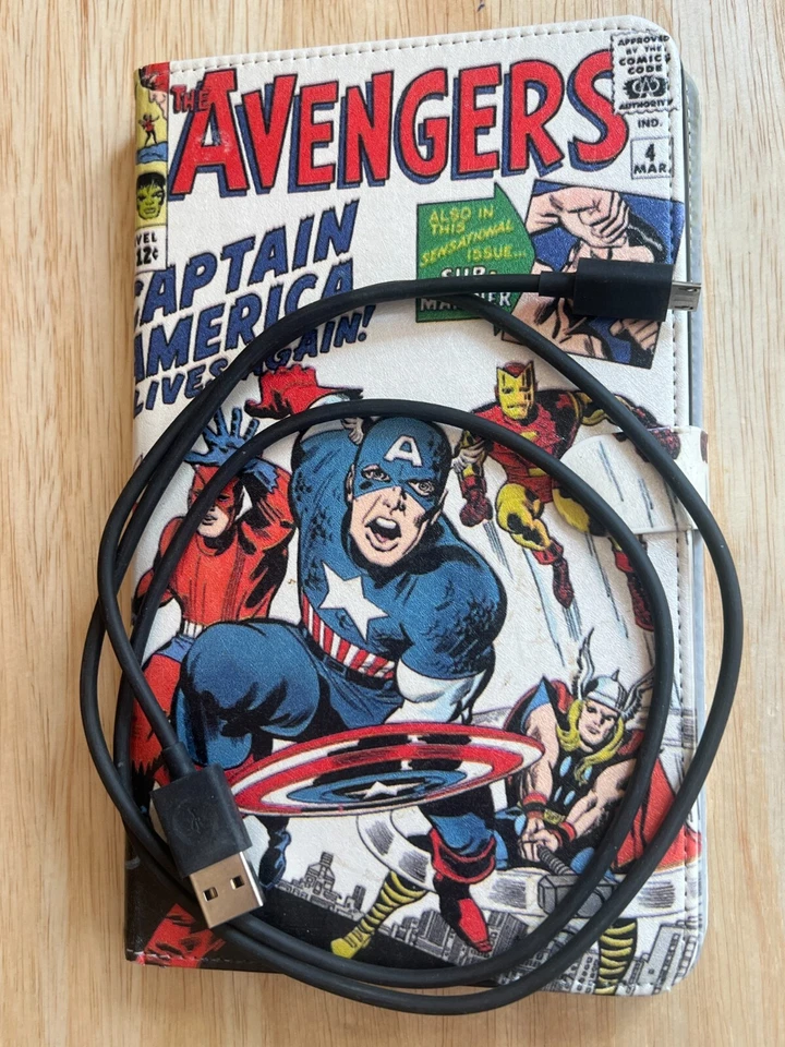 Fire 7 Tablet (7" display, 16 GB) - Twilight Blue - bundle w/ Avengers Case! - Image 1 of 4