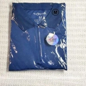 The Orleans Casino Gr. Golf Polo SS Shirt M blau 1/4 Reißverschluss - Bild 1 von 3