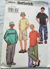 Butterick 3864 Boy s Teens Top Cargo Shorts and Pants Hat Size 12 14 16