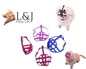 Dog Muzzle for Shih Tzu , Pug and other flat face faced short snout dog's - Picture 1 of 18