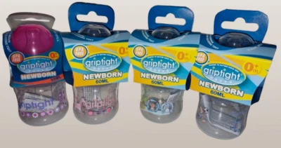 Griptight, Baby Girl, Boy, Reborn Doll, Pink, Blue, Green Bottles 60ml, pk of 2 - Image 1 of 4