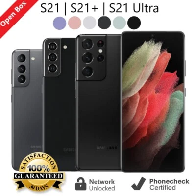 Samsung Galaxy S21 S21+ S21 Ultra 5G 128GB 256GB Unlocked AT&T Verizon T-Mobile - Image 1 of 2
