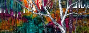 QPuzzles 1000 Piece Panorama Jigsaw Puzzle - De Gillett Cox - Spectrum Forest - Picture 1 of 1