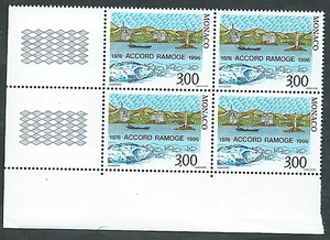 1996 MONACO CONGIUNTA ITALIA RAMOGE QUARTINA MNH ** - ED2 - Picture 1 of 1