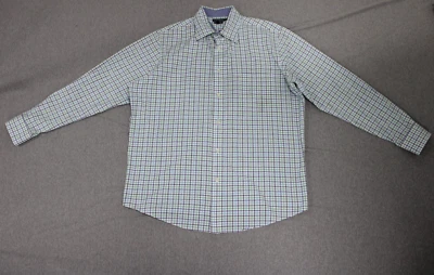 Camisa de vestir Croft & Barrow True Comfort para hombre 16,5 34/35 blanca a cuadros elástica Foto 1 de 4