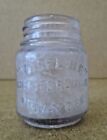 Antique Early "VASOLINE" Jar Chesebrough NY  2.25" Tall  x 1.75" Dia Vtg AZ1