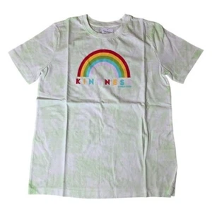 Lands End Kinder Large 10-12 Kindness Regenbogen T-Shirt Batik mehrfarbig neu - Bild 1 von 9