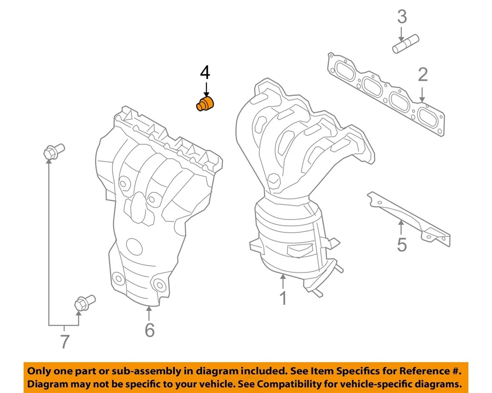 GM OEM 2008 Astra sistema de escape colector-tuerca colector de escape 55557769 Foto 1 de 2