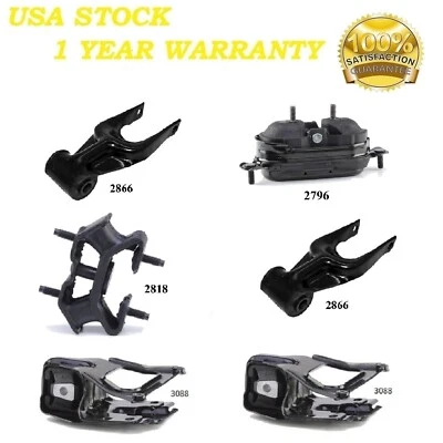 6件装电机和变速器安装适合BUICK REGAL 3.8L 1997-2004 — 第 1/4 张图片