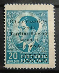 Jugoslavia 1941 Soprastampati R. Commissariato VARIETA' MNH** - Bild 1 von 2