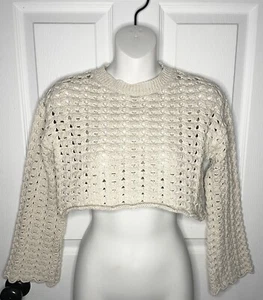 Zara Girls Cream Colored Sweater Size 9-10 - Picture 1 of 4