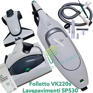 VORWERK FOLLETTO VK 220 S LAVAPAVIMENTI SP530 NUOVO EXPO COMPLETO VORWERK TUBO - Photo 1/8
