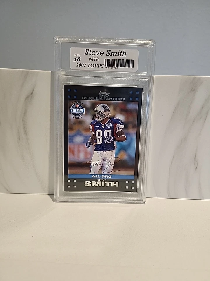 💎💎 2007 Topps #418 Steve Smith 💎 GRADED FGC10 MINT 💎💎  - Image 1 of 2