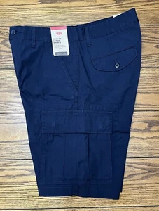 NWT Levis Carrier Cargo Shorts Mens SZ 30 Navy Blue Inseam 9.5" Retails $50 - Picture 1 of 6