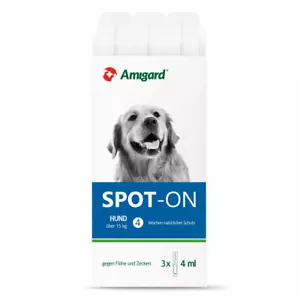 Amigard Spot-on 3x4 ml mittlere Hunde | Flöhe | Zecken | natürlich - Bild 1 von 1