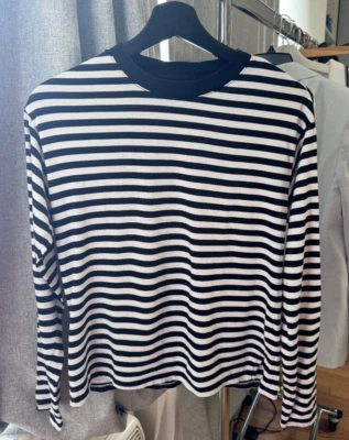 MONKI 长袖条纹上衣,XS 码 — 第 1/4 张图片