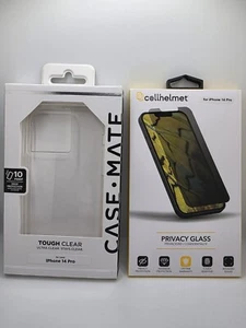 📱 Lot iPhone 14 Pro : Coque transparente - Coque mate + protection écran confidentialité 🛡 - Photo 1 sur 4